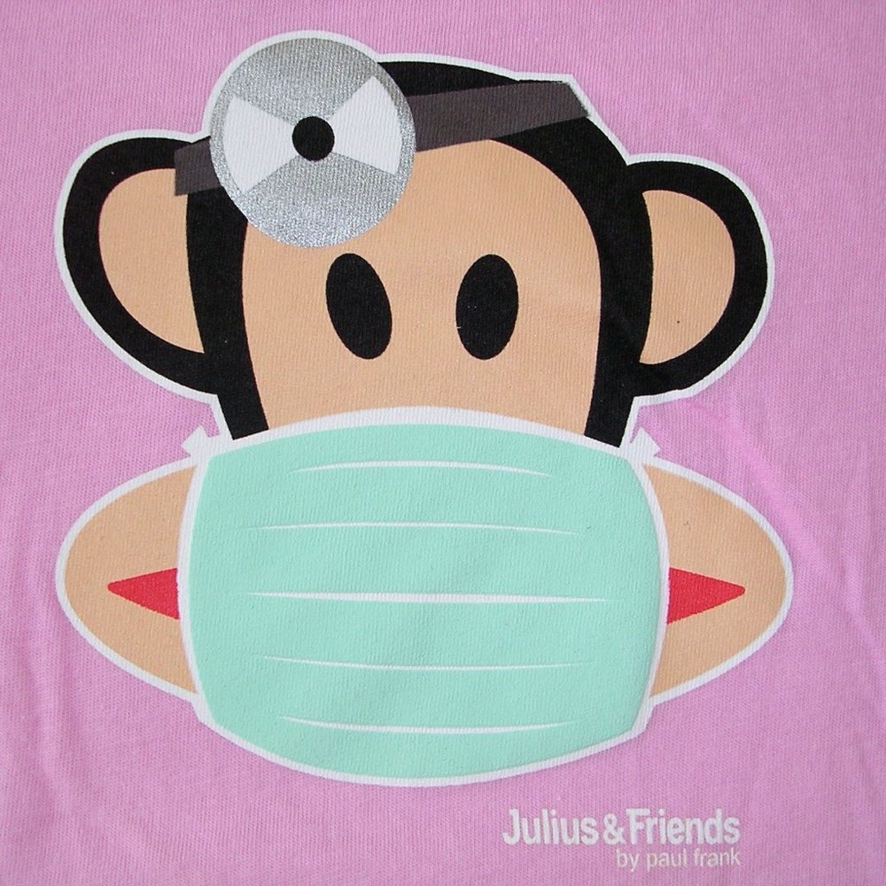 GENUINE PAUL FRANK DOCTOR JULIUS T-SHIRT PINK
